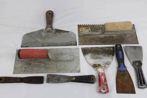 Marshalltown Notched Tile Trowel & Red Devil Plastering Tools