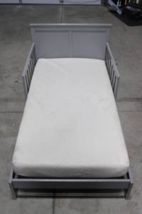 Toddler Bed with Guard Rails - Fits Standard Crib Mattress