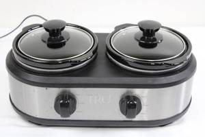 Rival MINI Dual Electric Cooker with Two Glass-Lidded Pots - 120V
