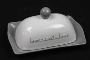 Market Finds Home Sweet Home Covered Butter Dish with Lid