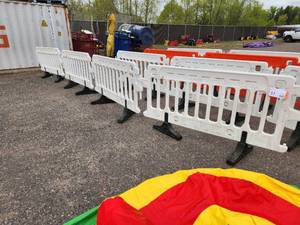 ULINE - Crowd Control Barrier - 79 x 40, White X 4 PIECES