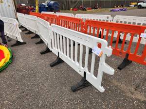 ULINE - Crowd Control Barrier - 79 x 40, White X 4 PIECES