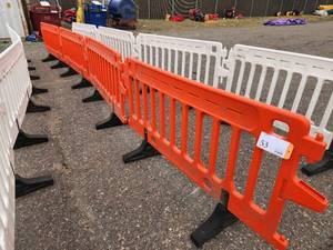 ULINE - Crowd Control Barrier - 79 x 40, Orange X 4 PIECES