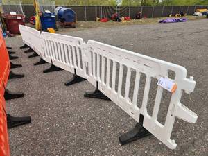 ULINE - Crowd Control Barrier - 79 x 40, White X 4 PIECES