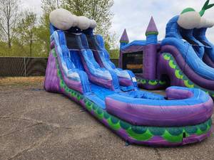 16 Ft Front Entry Water Slide With Pool