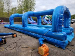 38 X 10 - 2 Lane Slip and Slide With Pool