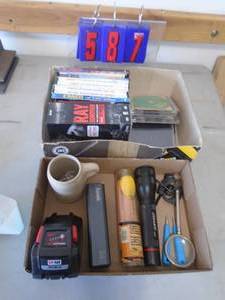 2 flats of 8 amp milwaukee battery good condition & misc. As shown. CASH ON SITE ONLY. PICKUP IS TUESDAY MAY 19TH FROM 11 AM TO 4 PM. REGARDLESS WHAT THE SCHEDULE STATES.
