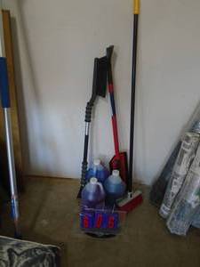 Windshield washer fluid & scrapers. As shown. CASH ON SITE ONLY. PICKUP IS TUESDAY MAY 19TH FROM 11 AM TO 4 PM. REGARDLESS WHAT THE SCHEDULE STATES.