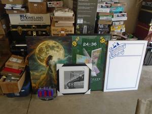 Pictures & poster baords. As shown. CASH ON SITE ONLY. PICKUP IS TUESDAY MAY 19TH FROM 11 AM TO 4 PM. REGARDLESS WHAT THE SCHEDULE STATES.