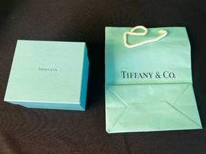 Tiffany & Co. Gift Boxes (Lot of 2) - Bow on one Lid Broken w Box & Bag and Two Crystal Paperweights