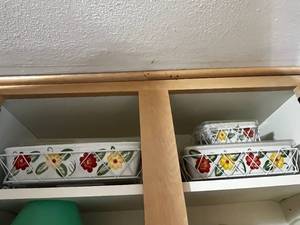 Temp-tations Presentable Ovenware Floral Bakeware Set (Lot of 3)