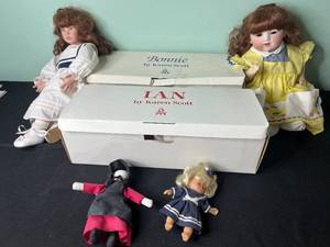 VTG Doll Assortment & Boxes Inc Karen Scott