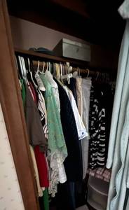 Mixed Closet Clothing, Shoes & Storage Items