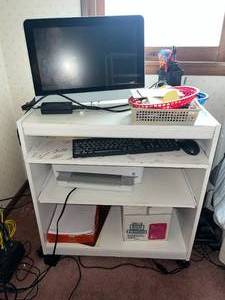 Hp All-In-One Envy 6000e Printer, Monitor, Table & Office Supplies