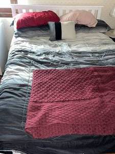 Bed Inc Headboard, Mattress Set 80 X 56 Inches With Frame & Linens