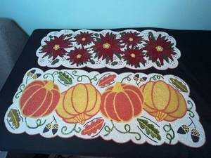 Beaded Table Runners 35in (Lot of 2)