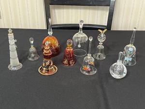 Assorted Hand-Blown Glass Decanters with Stopper - Floral & Decorative Finishes