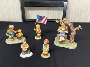 Goebel Porcelain Figurines Lot - Me and My Drum BH102P, Just A Swinging BH257, Proud Moment BH66