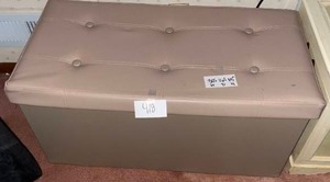 Storage Ottoman Bench with Mixed Christmas Gift Bags, Tissue Paper & Wrapping Supplies