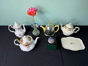 Fine Bone China CoffeeTea Pot Collection Inc Royal Albert Sweet Violets & Old Country Roses