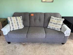 Three-Seat Sofa - 36 x 80 x 37 HWD - Couch & Pillows Only