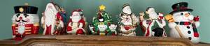Vintage Ceramic Christmas Nutcrackers & Santa Figurines