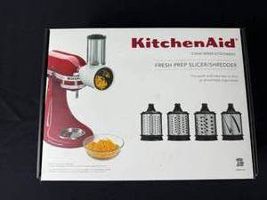 KitchenAid Fresh Prep SlicerShredder Stand Mixer Attachment - 4 Quick-Change Blades (KSMVSAQ)