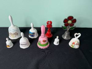 Assorted Porcelain World Landmark Bells - Souvenir Collection