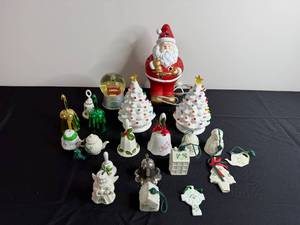 Santa Claus Figurine with Lights - London Bus Snow Globe & Assorted Christmas Decor