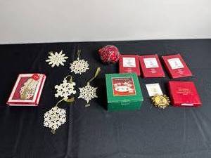Lenox 2018 Annual Ornament & Hummel Gold Christmas Ornament Collection - Assorted Snowflake