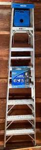 Werner Aluminum Ladder - 8 ft - 250 lb Capacity - Type I Duty Rating