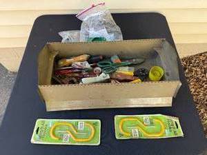 Mixed Hand Tools with ACME Hang It All Hooks & Park Metal Toolbox