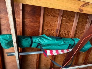 Outdoor Hamock in Green Carry Bag and Flag