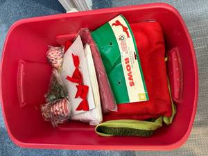 Christmas Decor Assortment in Tote