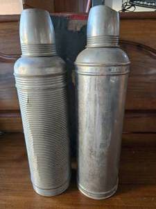 Antique Thermes Thermos Thermoses with a Case