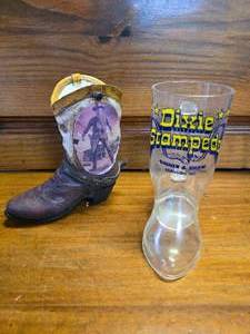 Collector Boots- One Plastic and One Resin