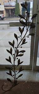 Home Decor Metal Golden Foliage Sculpture Hanging