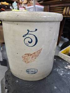 Five Gallon Red Wing Crock
