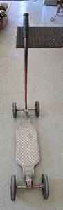 Vintage Cast Aluminum Skeeter Scooter Toy