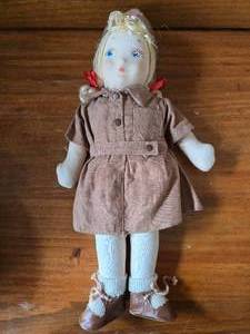 Vintage 1940-1950s Girl Scout Brownie Cloth Doll
