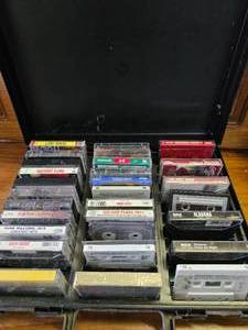 Cassette Tape Case with Tapes