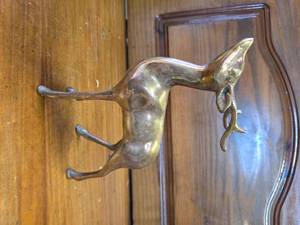 Brass Deer from Mid-Century Modern Era