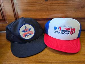 2 Minnesota Twin Ball caps 85 & 87