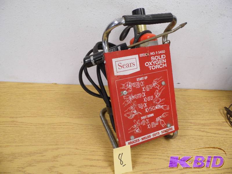 lot 8 image: Sears Solid Oxygen Torch