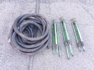 3 sprinklers and drain hose