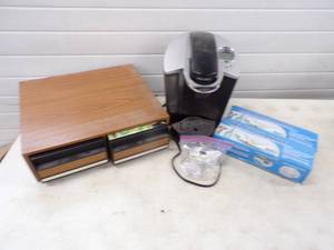 Keurig Coffee Maker, VHS Tapes with case, 2 Helping Handles