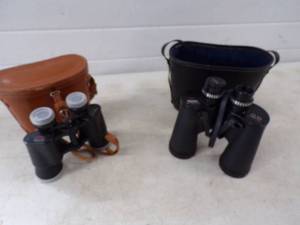 Pair of Binoculars and Cases