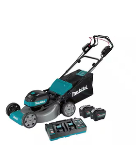  Makita 40V max XGT Brushless Cordless 21 in. Walk Behind Self-Propelled Commercial Lawn Mower Kit (4.0Ah) battery included Msrp $999.99
