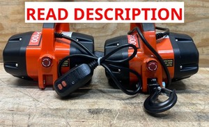Ultra-Tow Portable Electric Winch, 120V, 1100-Lb. Capacity, Steel Cable, Brushless #5689273 Msrp $449.98