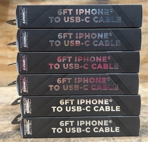 TrendLogicElite 6ft IPhone To USB-C Cable lot of 6